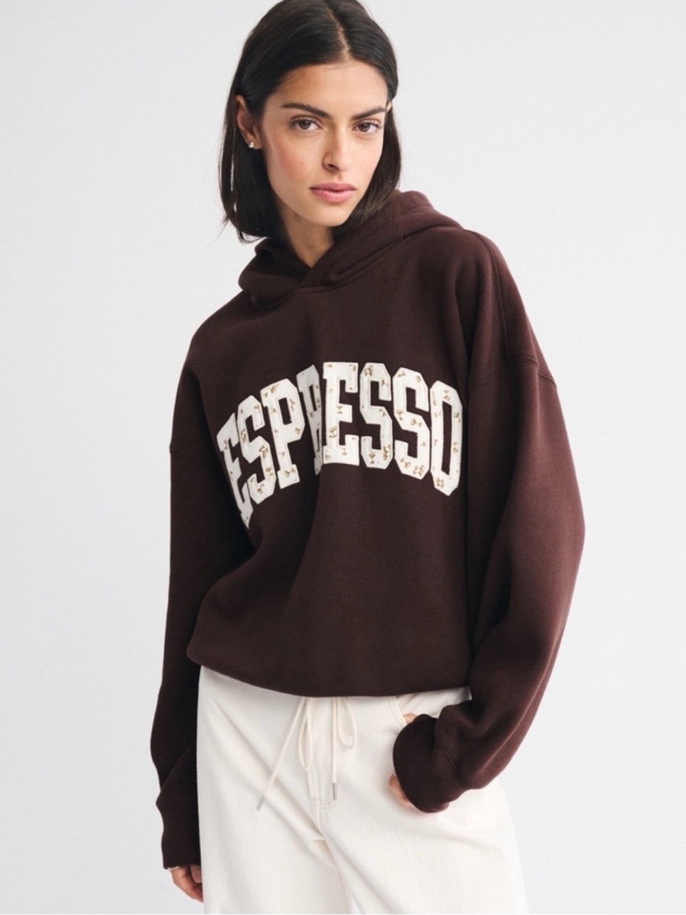 Abercrombie & Fitch Espresso Sunday Hoodie | Medium | Dark Coffee